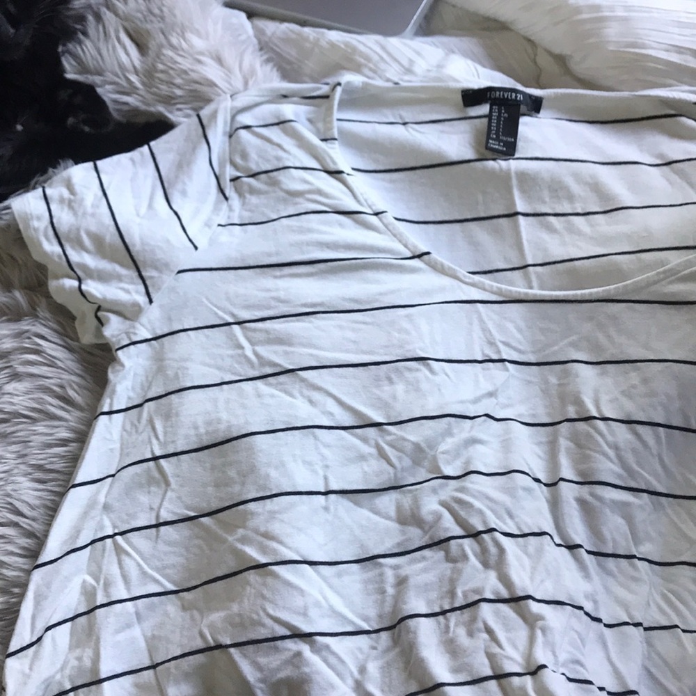 striped flowy top